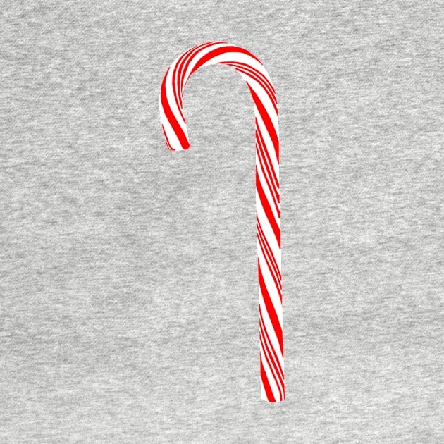 Red and White Christmas Candy Cane by Art by Deborah Camp